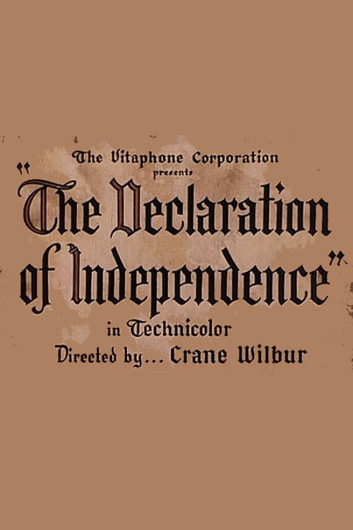Movie poster for The Declaration of Independence (1938)
