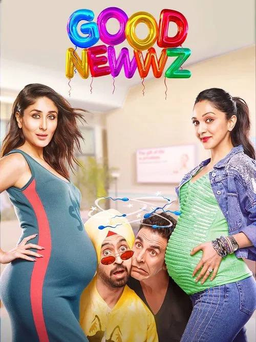 Movie poster for Good Newwz (2019)