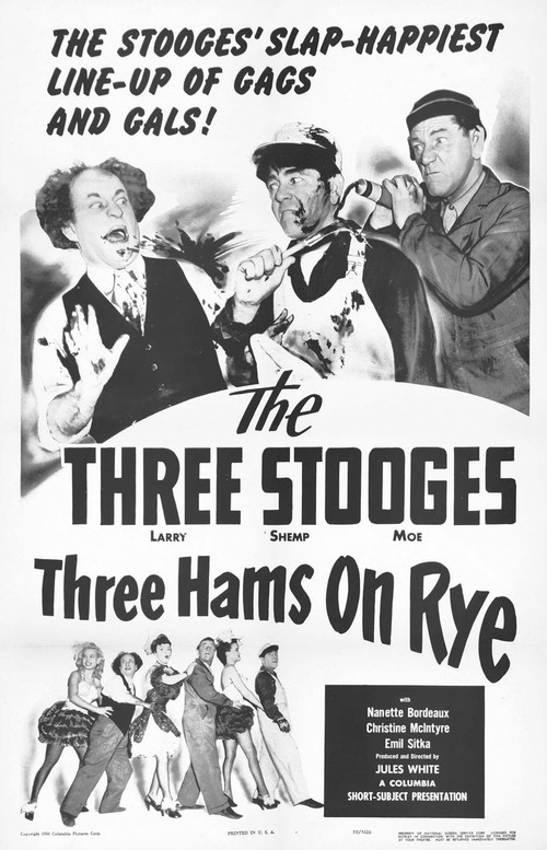 Movie poster for Three Hams on Rye (1950)