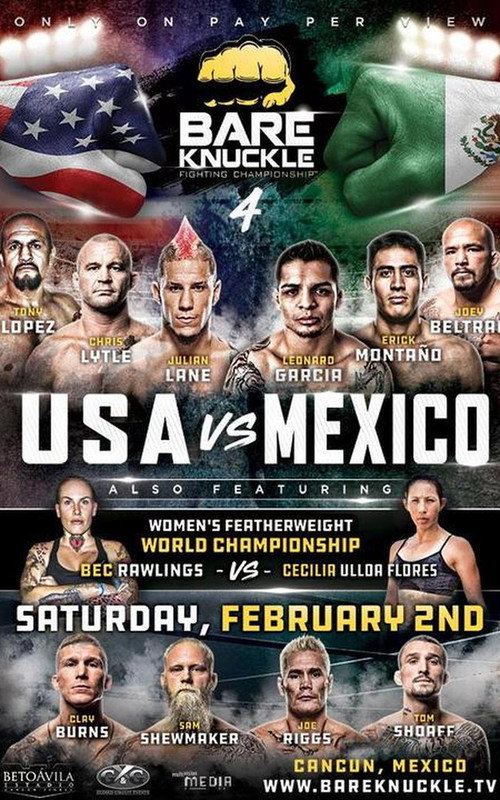 Movie poster for Bare Knuckle Fighting Championship 4 (2019)