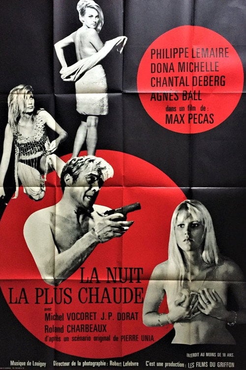 Movie poster for La Nuit la plus chaude (1968)