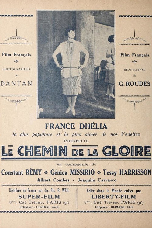 Movie poster for Le chemin de la gloire (1927)