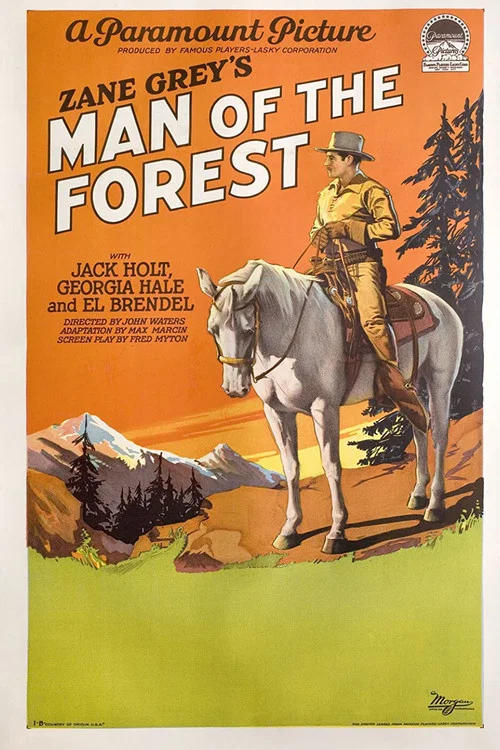 Movie poster for Man of the Forest (1926)