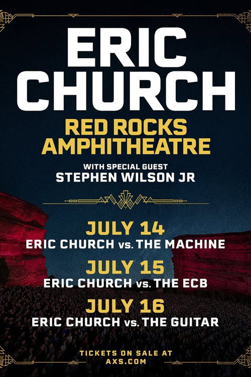 Movie poster for Eric Church vs. The ECB (Live at Red Rocks Amphitheatre) 7-15-2025 (2025)
