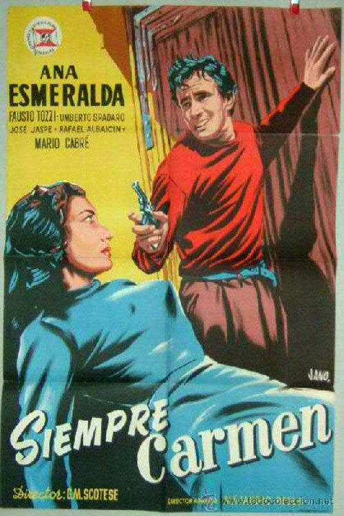 Movie poster for Siempre Carmen (1953)