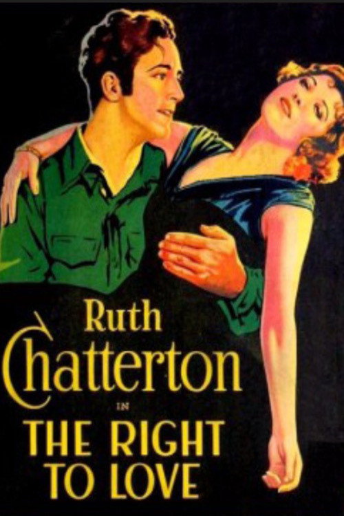 Movie poster for The Right to Love (1930)