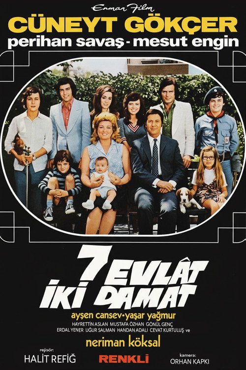 Movie poster for Yedi Evlat İki Damat (1973)