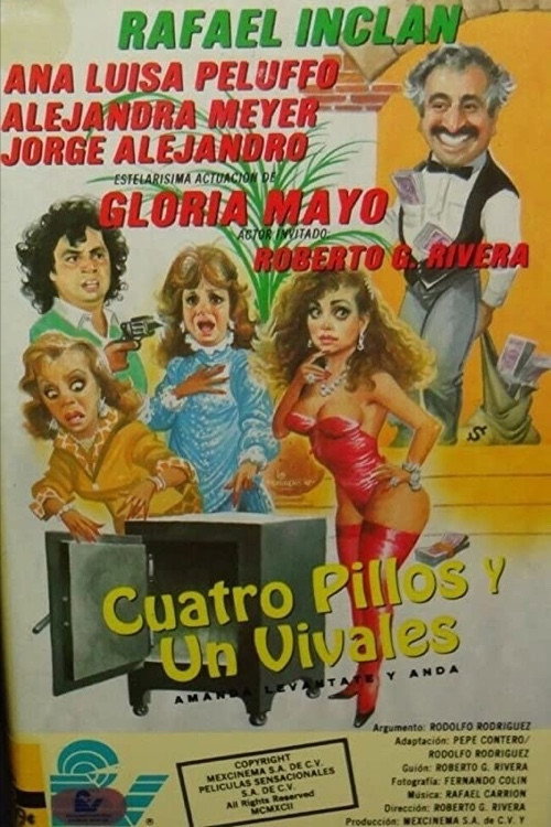 Movie poster for Cuatro pillos y un vivales (1991)