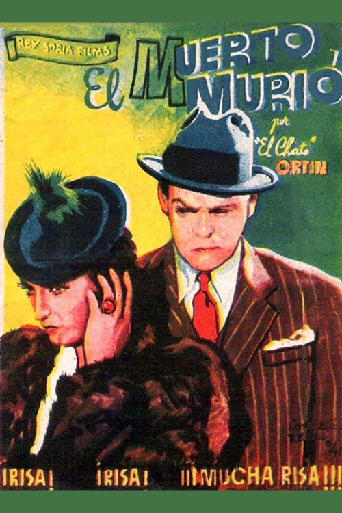 Movie poster for El muerto murió (1938)