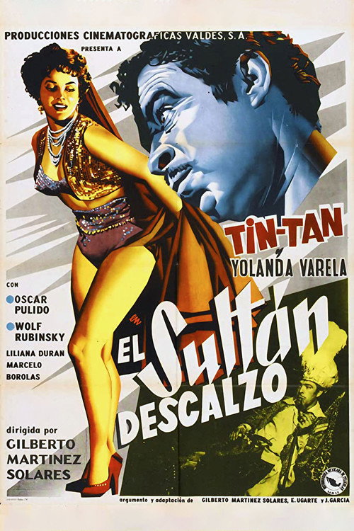 Movie poster for El sultán descalzo (1956)