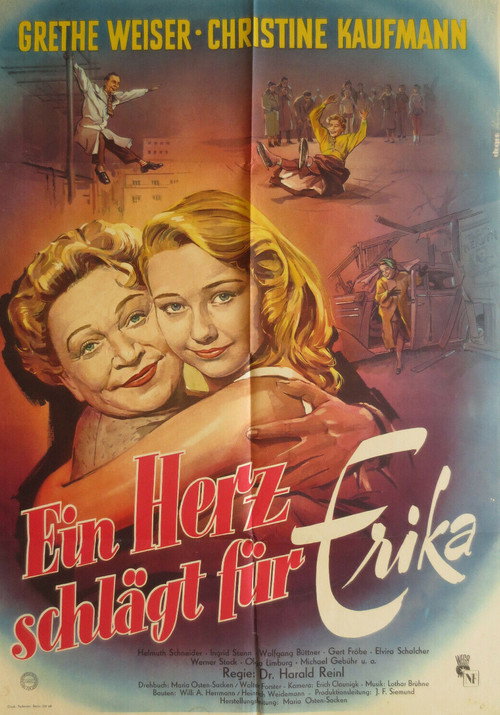 Movie poster for Ein Herz schlägt für Erika (1956)
