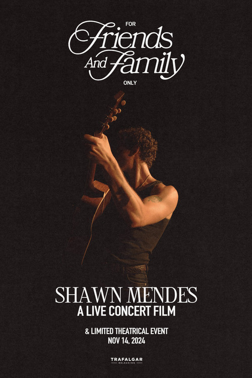 Movie poster for Shawn Mendes: For Friends and Family Only – A Live Concert Film (2024)