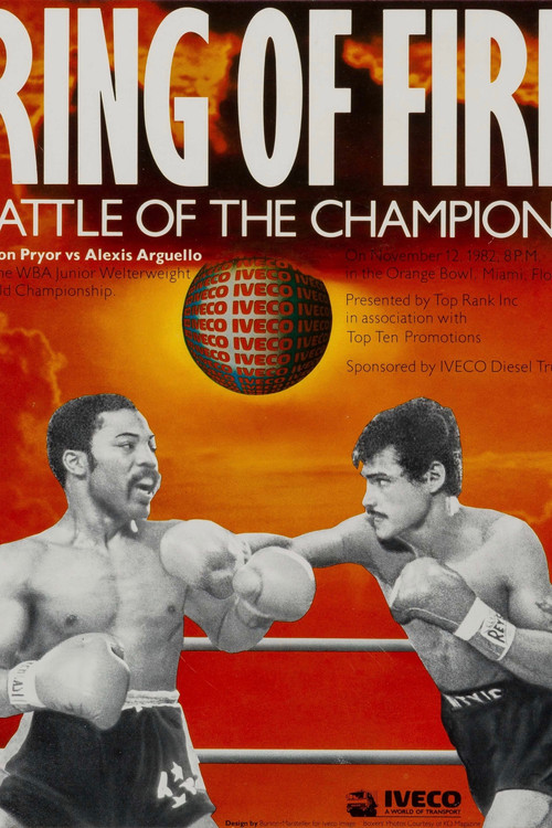 Movie poster for Aaron Pryor vs. Alexis Arguello I (1982)