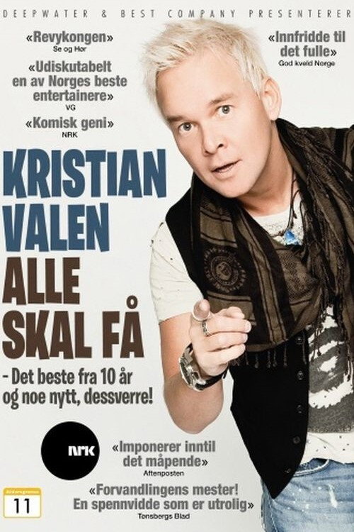 Movie poster for Kristian Valen - Alle skal få (2012)