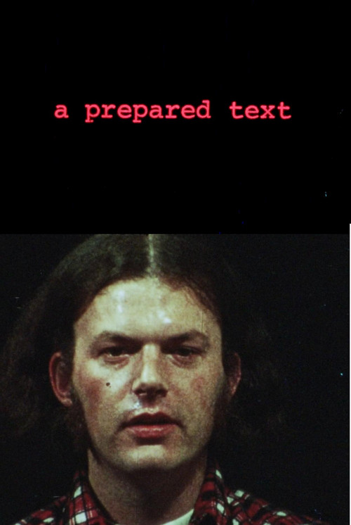 Movie poster for A Prepared Text (1976)