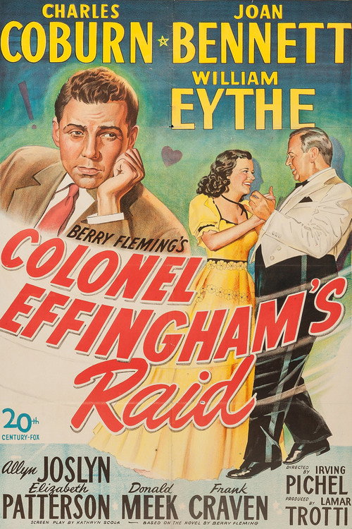 Movie poster for Colonel Effingham's Raid (1946)