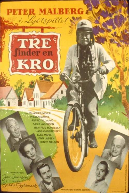 Movie poster for Tre finder en kro (1955)
