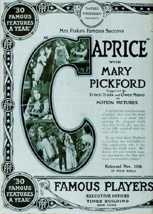 Movie poster for Caprice (1913)