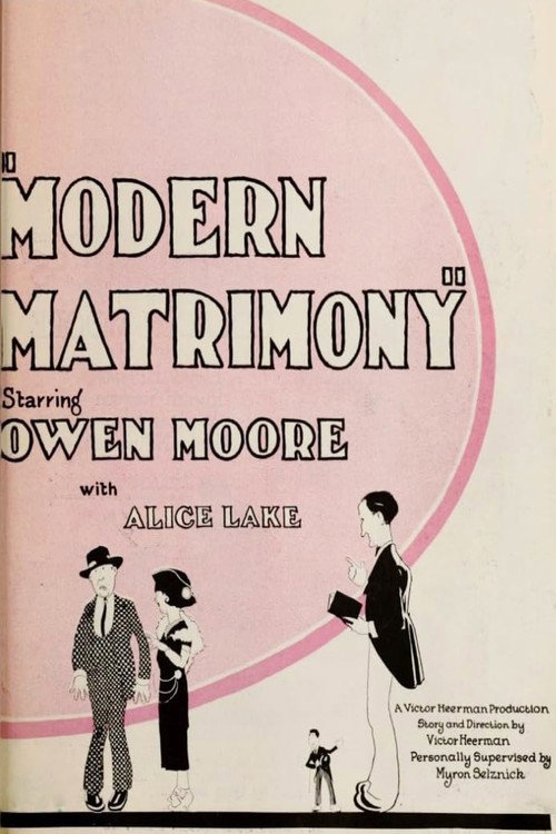 Movie poster for Modern Matrimony (1923)