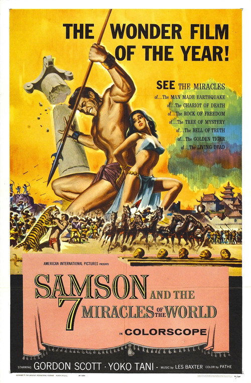 Movie poster for Samson and the 7 Miracles of the World (1961)