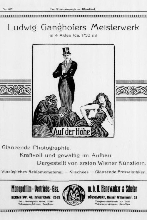 Movie poster for Auf der Höhe (1916)
