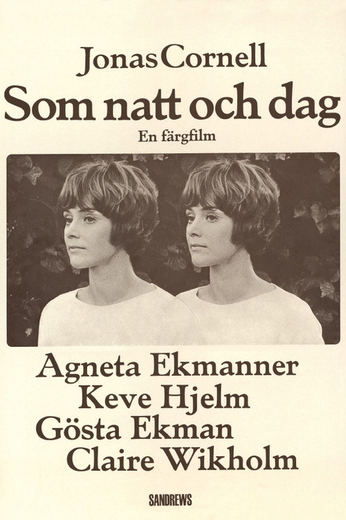 Movie poster for Som natt och dag (1969)