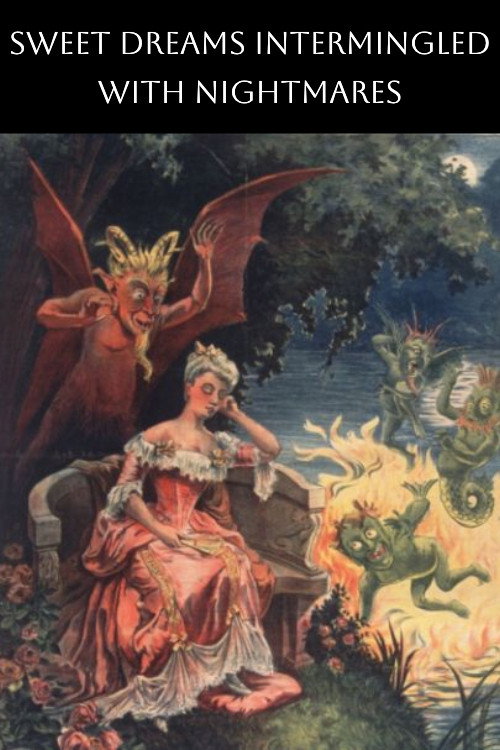 Movie poster for Sweet Dreams Intermingled With Nightmares (1908)