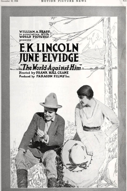 Movie poster for The World Against Him (1916)