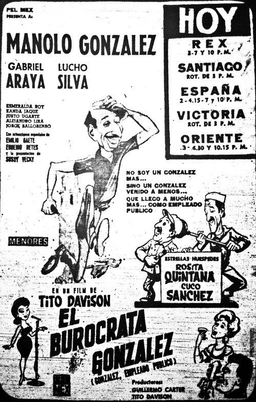 Movie poster for El burócrata González (1964)
