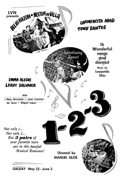 Movie poster for 1-2-3 (1955)