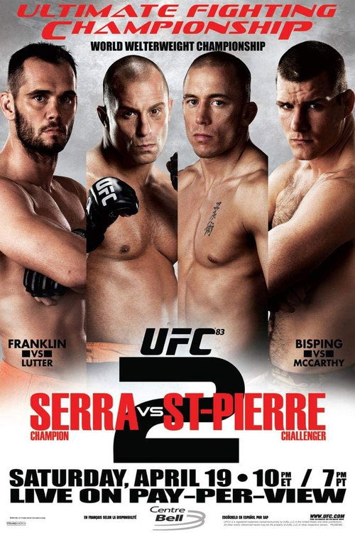 Movie poster for UFC 83: Serra vs. St-Pierre 2 (2008)