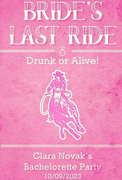 Movie poster for Bride's Last Ride