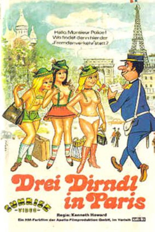 Movie poster for Drei Dirndl in Paris (1981)
