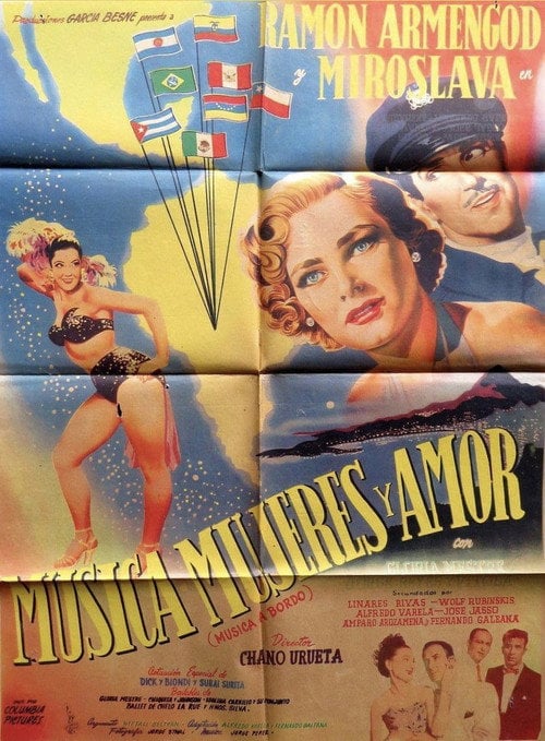 Movie poster for Música, mujeres y amor (1952)