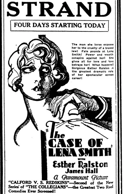 Movie poster for The Case of Lena Smith (1929)