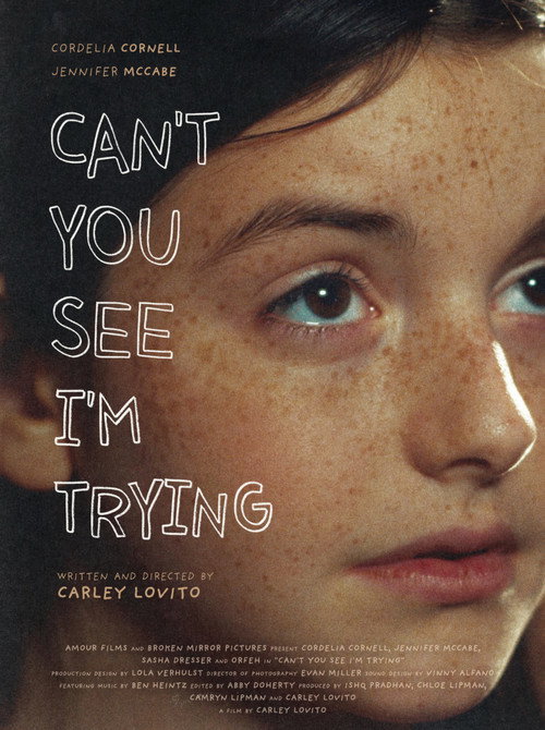 Movie poster for Can't You See I'm Trying
