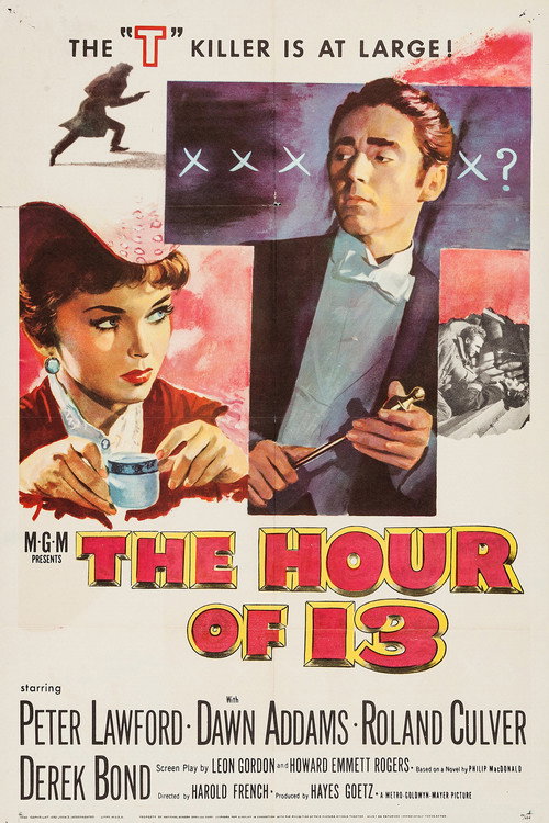 Movie poster for The Hour of 13 (1952)