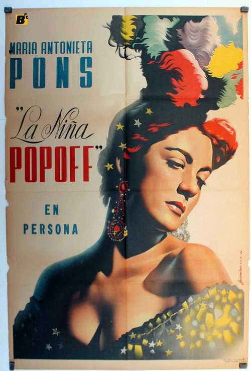 Movie poster for La niña popoff (1952)