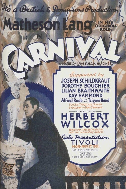 Movie poster for Carnival (1931)