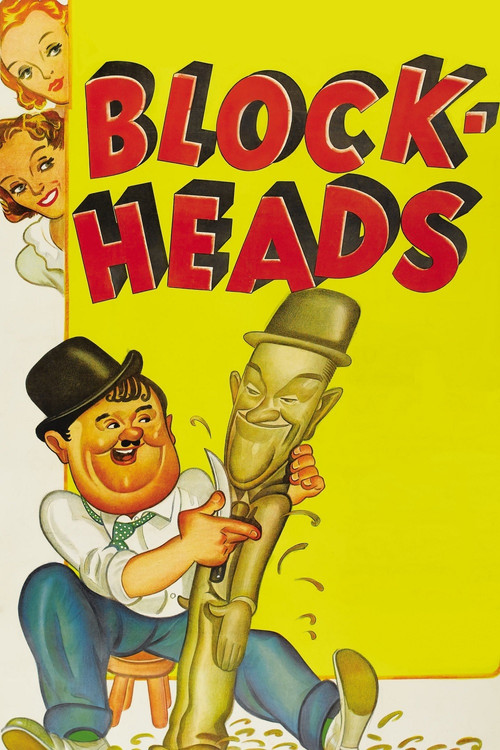 Movie poster for Block-Heads (1938)