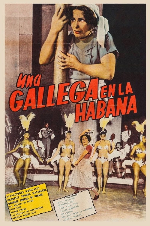 Movie poster for Una gallega en La Habana (1955)