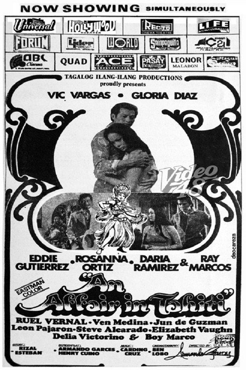 Movie poster for An Affair in Tahiti (1975)