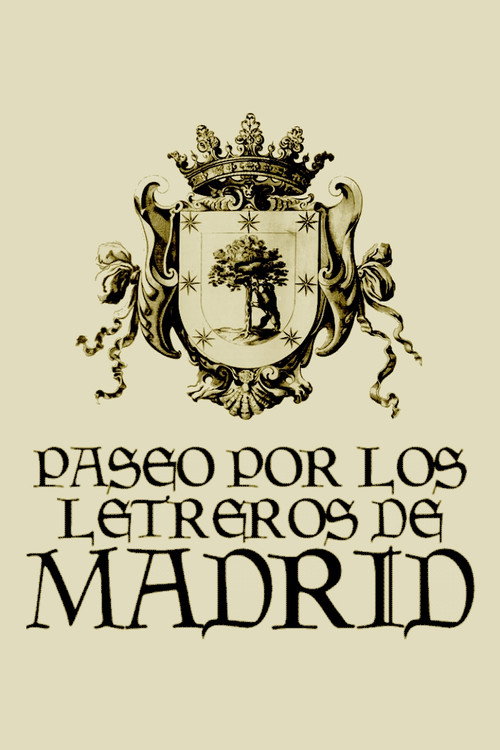 Movie poster for Paseo por los letreros de Madrid (1968)