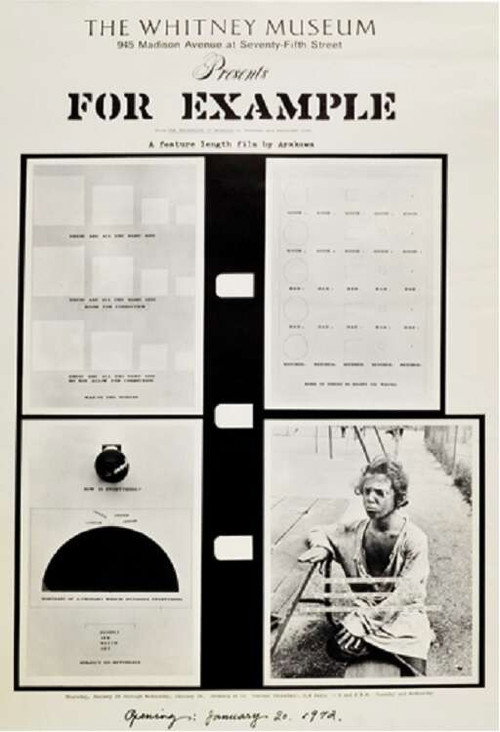 Movie poster for For Example: A Critique of Never (1971)