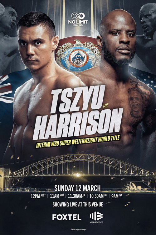 Movie poster for Tim Tszyu vs. Tony Harrison (2023)