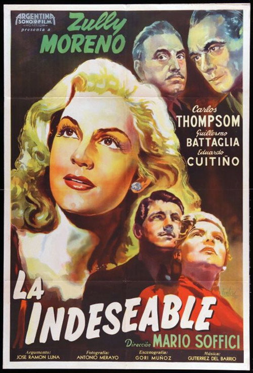 Movie poster for La indeseable (1951)