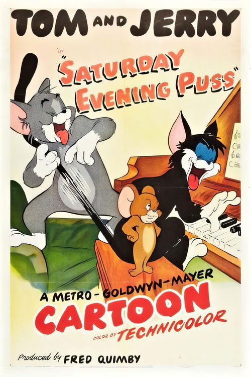 Movie poster for Saturday Evening Puss (1950)