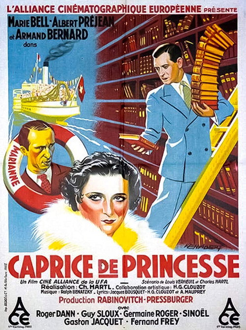 Movie poster for Caprice de princesse (1933)
