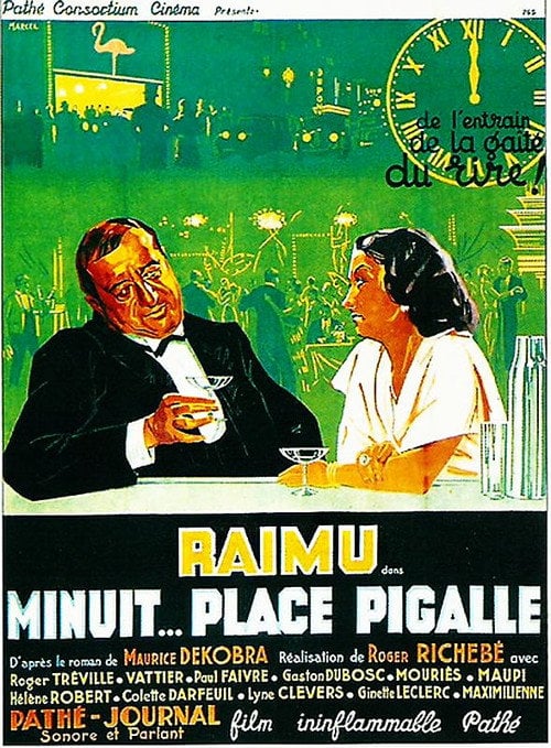 Movie poster for Midnight, Place Pigalle (1934)
