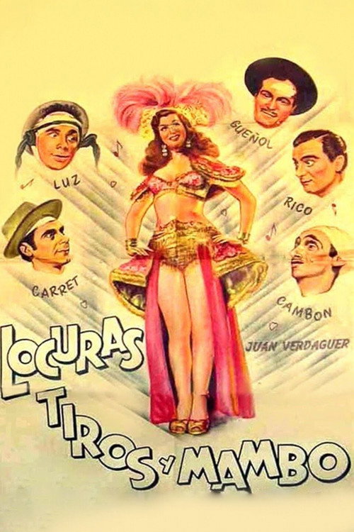 Movie poster for Locuras, tiros y mambo (1951)